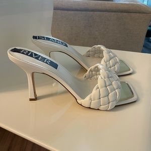 White sandals Heels